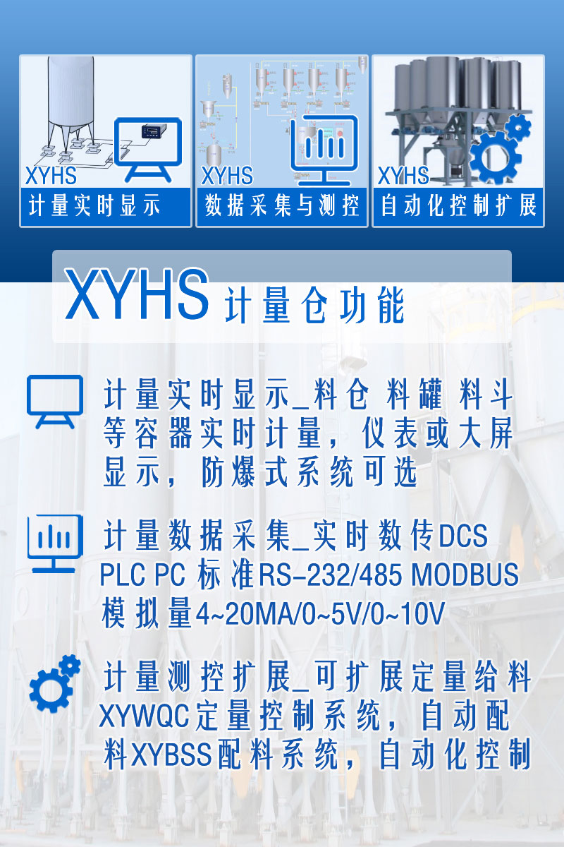 XYHS料倉秤罐倉秤_計量倉稱重系統(tǒng) 功能